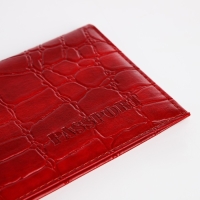 Обложка для паспорта, цвет красный Обложка для паспорта, цвет красный