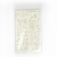 Клеенка детская &laquo;Мультики&raquo;, р-р. 100х140 см., без окантовки, цвет белый/зеленый