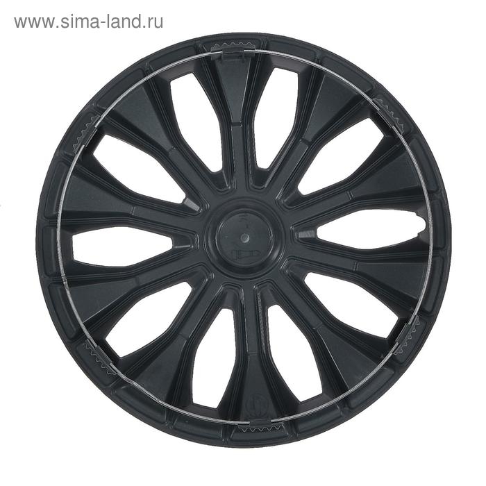 Колпаки колесные R14 Колпаки колесные R14 "ВОЛТЕК", серебристый, карбон, набор 4 шт