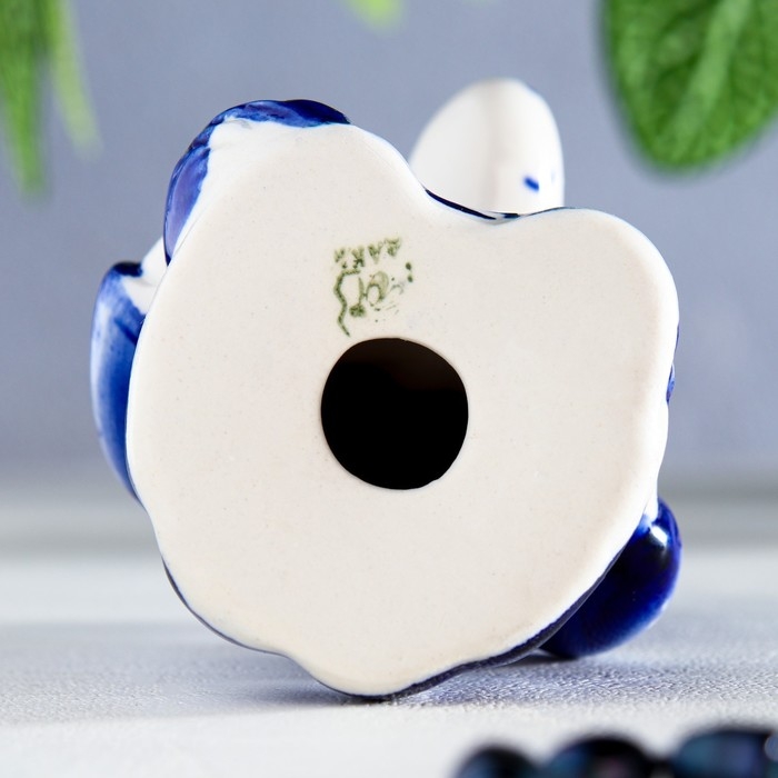 Сувенир "Баба Яга Буся", 12 х 8 см, гжель