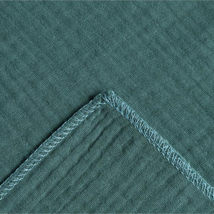 Пелёнка муслиновая Крошка Я "Emerald" 135х100см, двухслойная, 100% хлопок
