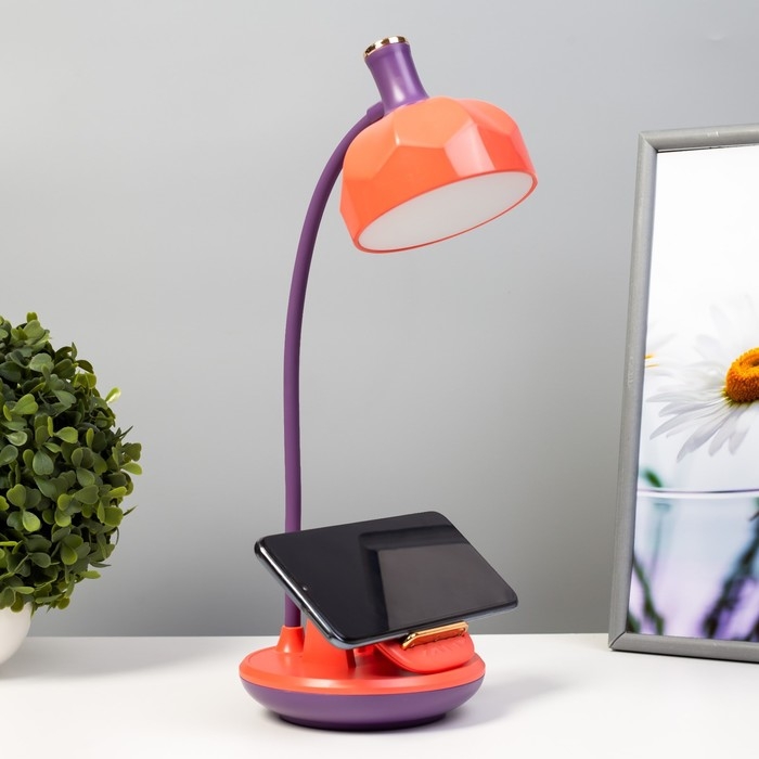 Настольная лампа Эдельс LED 3Вт 3000-6000К USB АКБ оранжевый 12,5х12,5х39,5 см RISALUX Настольная лампа Эдельс LED 3Вт 3000-6000К USB АКБ оранжевый 12,5х12,5х39,5 см RISALUX