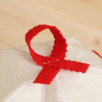 Набор для бани: шапка и коврик "Красотка" Набор для бани: шапка и коврик "Красотка"