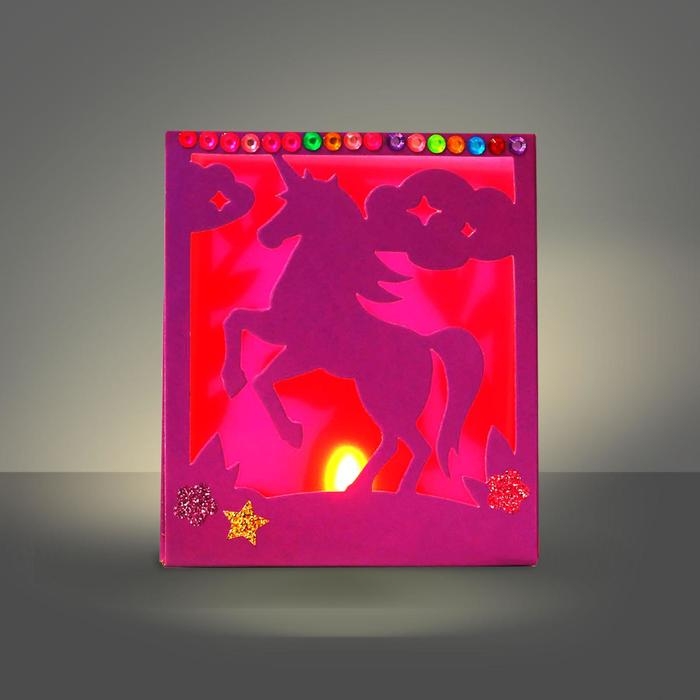 Набор для творчества «Чудесный ночник: единорог», 3Д эффект, цветное свечение, с декором, 5+ Набор для творчества «Чудесный ночник: единорог», 3Д эффект, цветное свечение, с декором, 5+