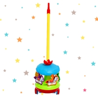 Каталка на палочке &laquo;Звонкая карусель&raquo;, крутится, звенит