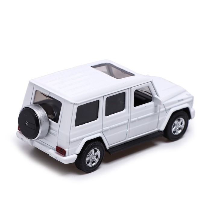 Машина металлическая MERCEDES-BENZ G350D, 1:42, инерция, открываются двери, цвет белый Машина металлическая MERCEDES-BENZ G350D, 1:42, инерция, открываются двери, цвет белый