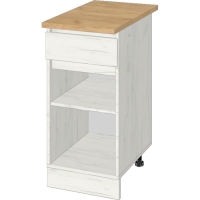 Шкаф напольный Зара 1 ящик 400х600х850 крафт белый Шкаф напольный Зара 1 ящик 400х600х850 крафт белый