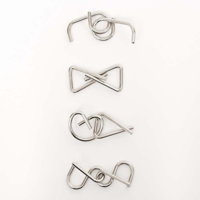 Головоломка металлическая &laquo;Деньги мира&raquo;, набор 8 шт.