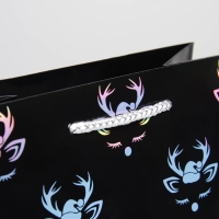 Пакет голография вертикальный &laquo;Новый год&raquo;, MS 23 х 18 х 10 см , Новый год