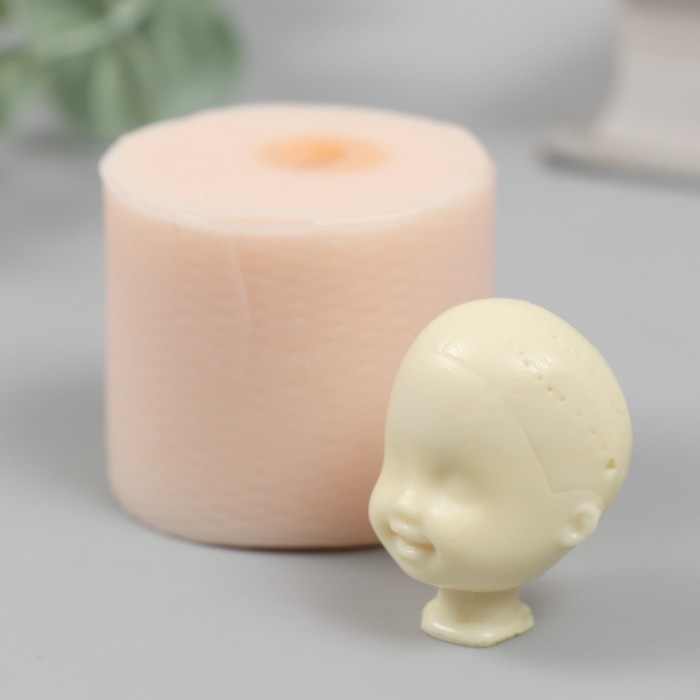 Молд силикон Молд силикон "Голова младенца" №15 2,5х2,5х3 см