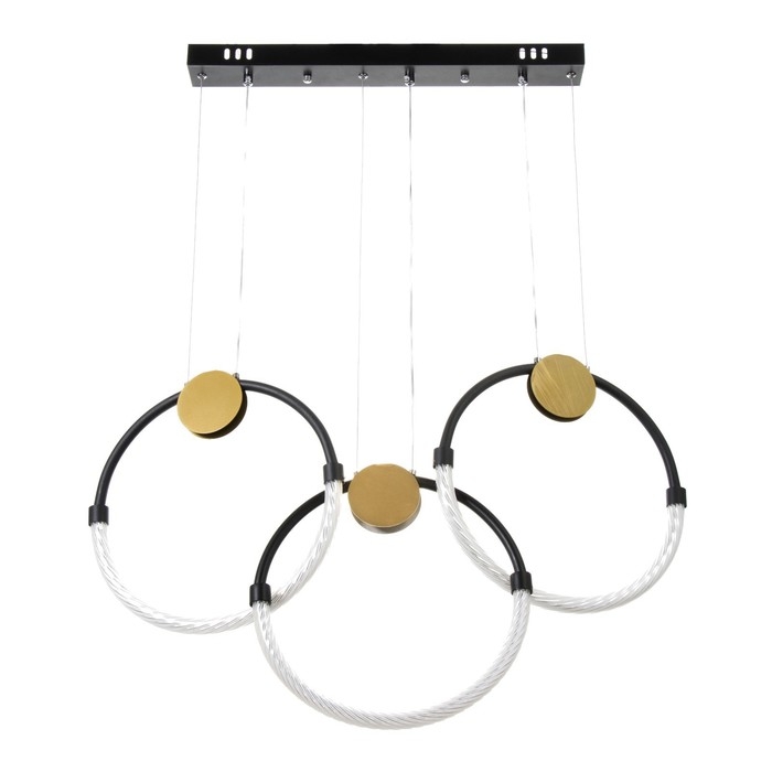 Светильник BayerLux Светильник BayerLux "Олендал" LED 45Вт черно-золотой 62х5х44-150 см