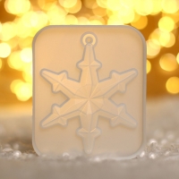 Форма силиконовая универсальная, подвеска &laquo;Снежинка-ажурная&raquo;