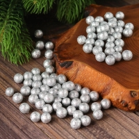 Фигурка для поделок и декора &laquo;Шар&raquo;, набор 100 шт., размер 1 шт. 0,4-0,7 см, цвет серебро