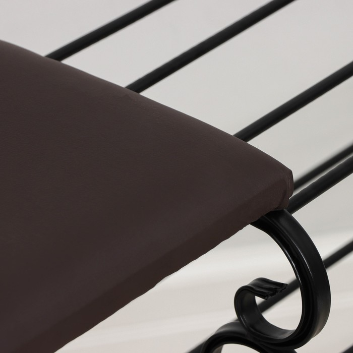 Подставка для обуви с сиденьем &laquo;Эталон&raquo;, 3 яруса, 90&times;30&times;60 см, цвет чёрный, форма МИКС