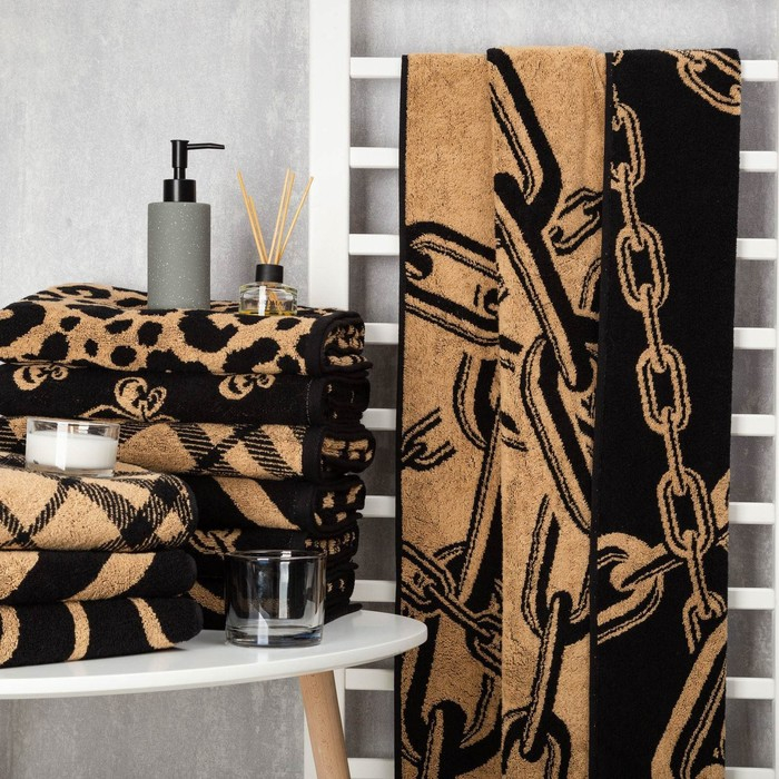 Полотенце махровое Этель &laquo;Цепи&raquo; 70х130 см, 420 гр/м2, 100% хлопок