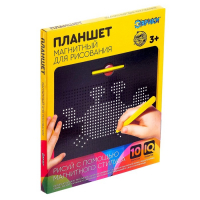 Планшет обучающий «Магнитное рисование», большой, 714 шариков, 10 карточек, цвет чёрный Планшет обучающий «Магнитное рисование», большой, 714 шариков, 10 карточек, цвет чёрный