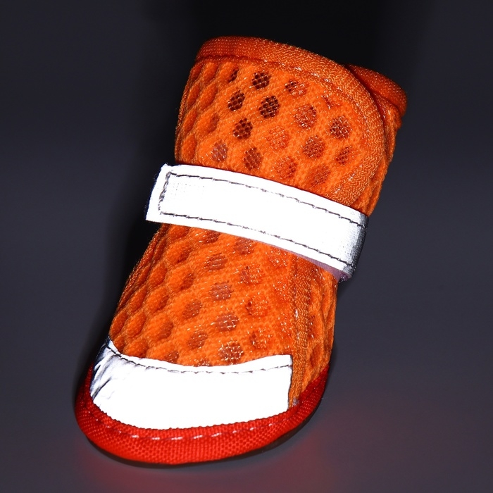 Ботинки Ботинки "Кросс", набор 4 шт, 2 размер (4,4 х 3,4 см), оранжевые