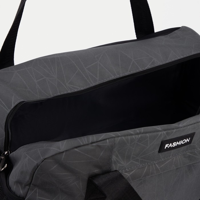 Сумка спортивная на молнии, отдел для обуви, наружный карман, большой размер, цвет серый Сумка спортивная на молнии, отдел для обуви, наружный карман, большой размер, цвет серый