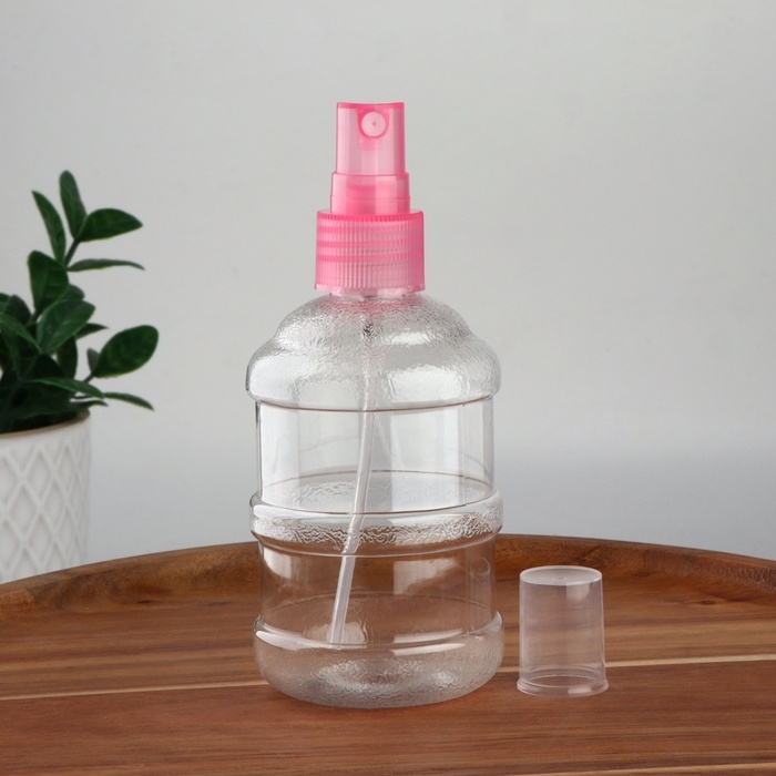 Бутылочка для хранения, с распылителем, 150 мл, цвет МИКС/прозрачный Бутылочка для хранения, с распылителем, 150 мл, цвет МИКС/прозрачный