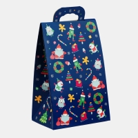 Новый год. Подарочная коробка новогодняя Сумочка мини "Новогодний арт" 140 x 100 x 223 см. Новый год. Подарочная коробка новогодняя Сумочка мини "Новогодний арт" 140 x 100 x 223 см.