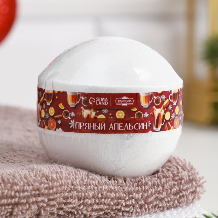 Новый год Набор бомбочек 3 шт "Пряный апельсин, Розвое шампанское, Корица-кофе"