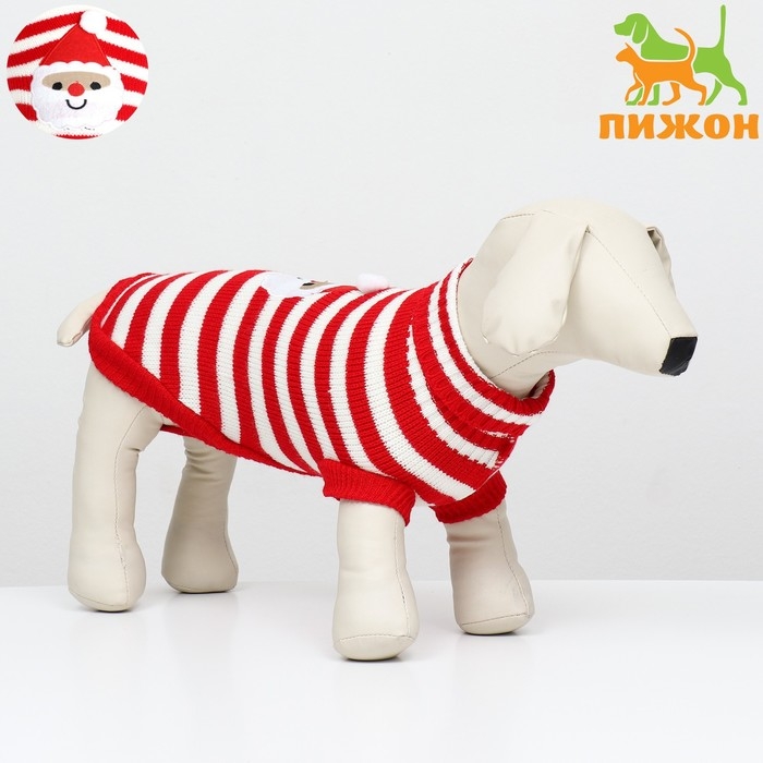 Свитер "Санта", размер  2XL (ДС 41, ОШ 41, ОГ 36-60 см)