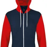 Толстовка на молнии Silver 280 темно-синяя с красным, размер M