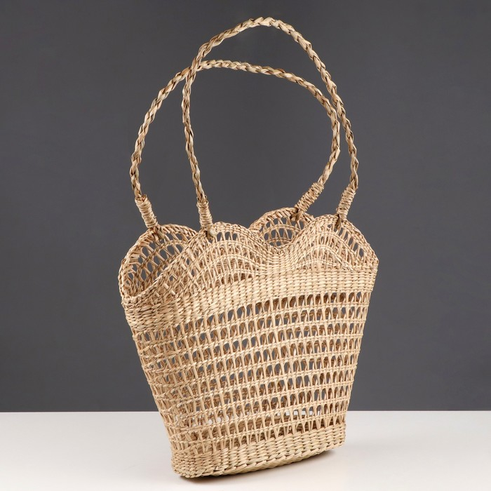 Сумка плетеная хозяйственная, 30&times;12&times;27 см, сыть