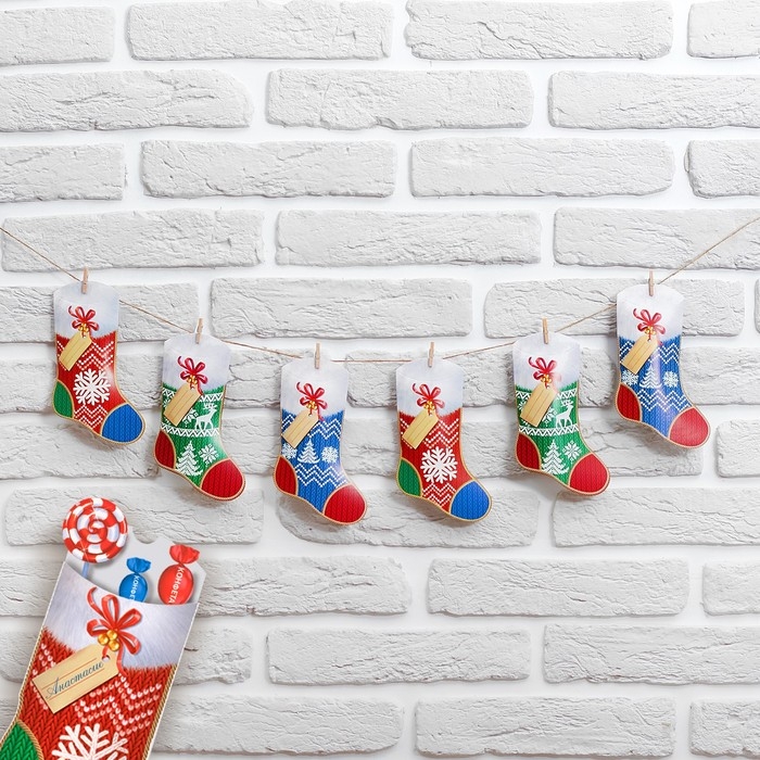 Гирлянда новогодняя «Новый Год», с прищепками Гирлянда новогодняя «Новый Год», с прищепками