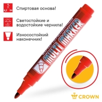 Маркер перманентный 3.0 мм, Crown Multi Marker, красный Маркер перманентный 3.0 мм, Crown Multi Marker, красный