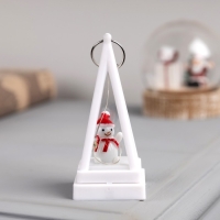 Светодиодная фигура-брелок "Снеговик", 4x4x9.5 см, LR1130x3 (в комплекте), свечение тёплое белое Светодиодная фигура-брелок "Снеговик", 4x4x9.5 см, LR1130x3 (в комплекте), свечение тёплое белое