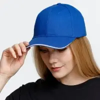 Бейсболка Buffalo, ярко-синяя с белым