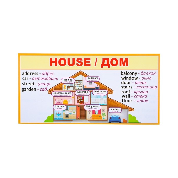 Набор карточек-закладок Набор карточек-закладок "Для начальной школы" 3-4 класс, 10 карточек, 20x10 см