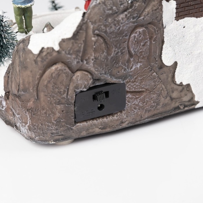 Светодиодная фигура &laquo;Новогодний город&raquo; 18 &times; 14 &times; 11 см, полистоун, батарейки ААх3 (не в комплекте), USB, свечение мульти