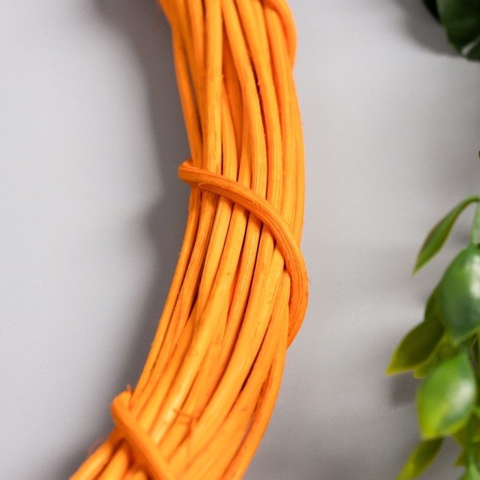 Кольцо ротанг для изготовления ловца снов Кольцо ротанг для изготовления ловца снов "Оранжевый" d=30 см