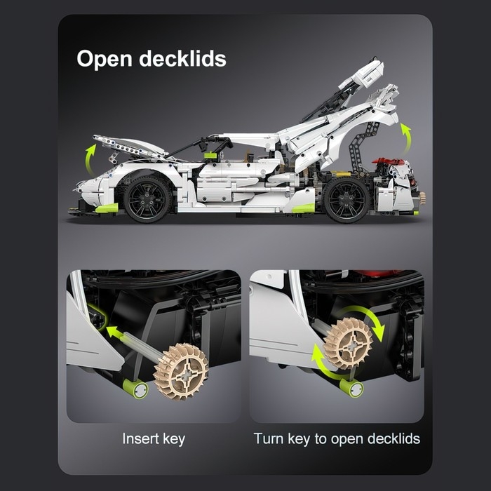 Конструктор Техно &laquo;Спорткар&raquo;, 4346 деталей, масштаб 1:8