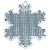 Пешеходный светоотражатель &laquo;Снежинка&raquo;, белый