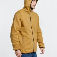 Куртка с капюшоном унисекс Gotland, горчичная, размер S