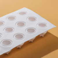 Форма для муссовых десертов и выпечки KONFINETTA &laquo;Клубника&raquo;, силикон, 29&times;17&times;4 см, 15 ячеек, цвет белый