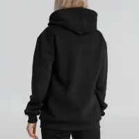 Толстовка на молнии с капюшоном Unit Siverga Heavy черная, размер XS