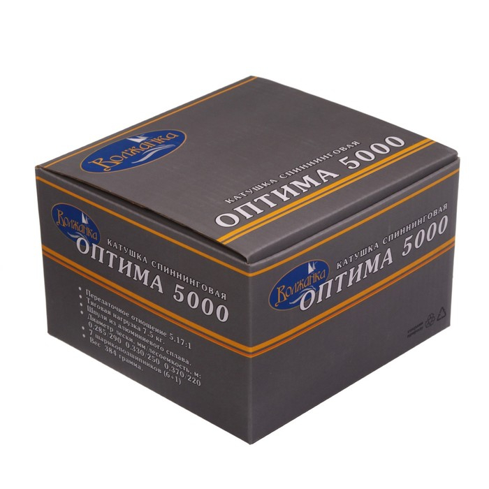 Катушка б/ин "Волжанка" Оптима 5000, 6+1 подшипник, 5.17:1