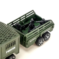 Машина инерционная &laquo;Армия&raquo;, с прицепом, МИКС