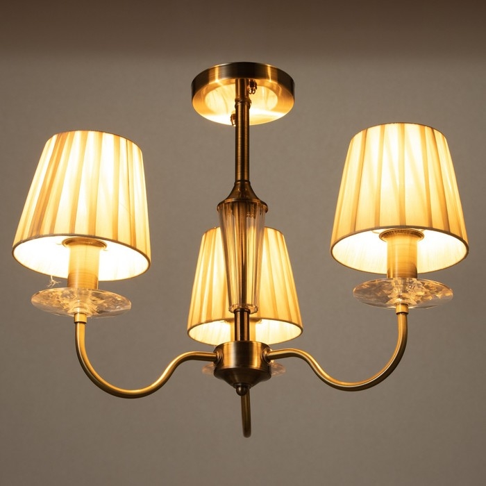 Люстра "Авиталь" 3xЕ14 40Вт бронза 58х58х80 см BayerLux