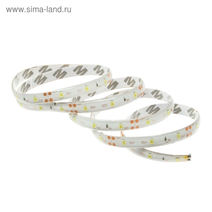 Светодиодная автомобильная лента 12 В, 54 LED, 90х0.8 см, IP68, свет белый