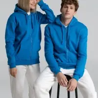 Толстовка на молнии с капюшоном Siverga Heavy 2.0, бирюзовая, размер 4XL