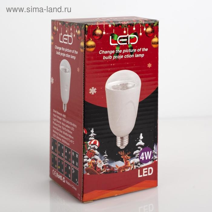 Световой прибор &laquo;Лампа с картинками&raquo; 7 см, Е27, свечение мульти