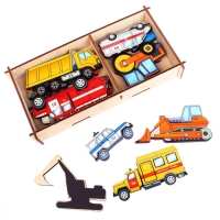 Набор &laquo;Транспорт на магнитах&raquo; в коробке 12 деталей
