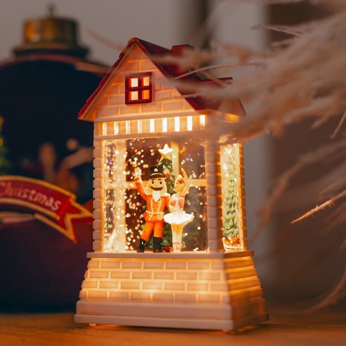 Светодиодная фигура &laquo;Щелкунчик&raquo; 7.5 &times; 12.5 &times; 4.9 см, пластик, батарейки АААх2 (не в комплекте), свечение тёплое белое