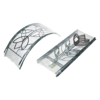 Арка садовая, разборная, 230 &times; 125 &times; 36.5 см, металл, зелёная, &laquo;Тюльпан&raquo;