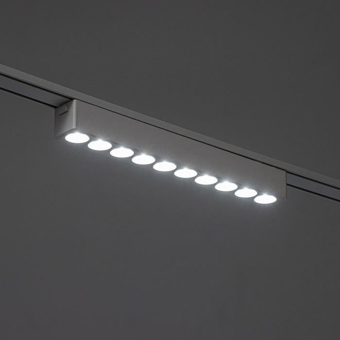 Светильник трековый ULTRA Светильник трековый ULTRA "Линза" LED 12Вт 3000K-5700К CRI90 белый 23х2,6х2,4см